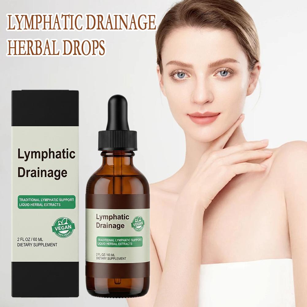Herbal Wellness Liquid - 60ml Lymphdrainage-Kräuter-Tropfen Natürliche Flüssigformel zur Flüssigkeitsbalance,
