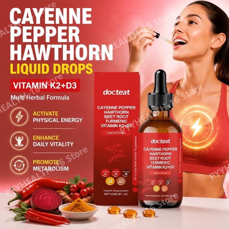 Herbal Wellness Liquid - Docteat Vitamin K2+D3 Flüssige Tropfen mit