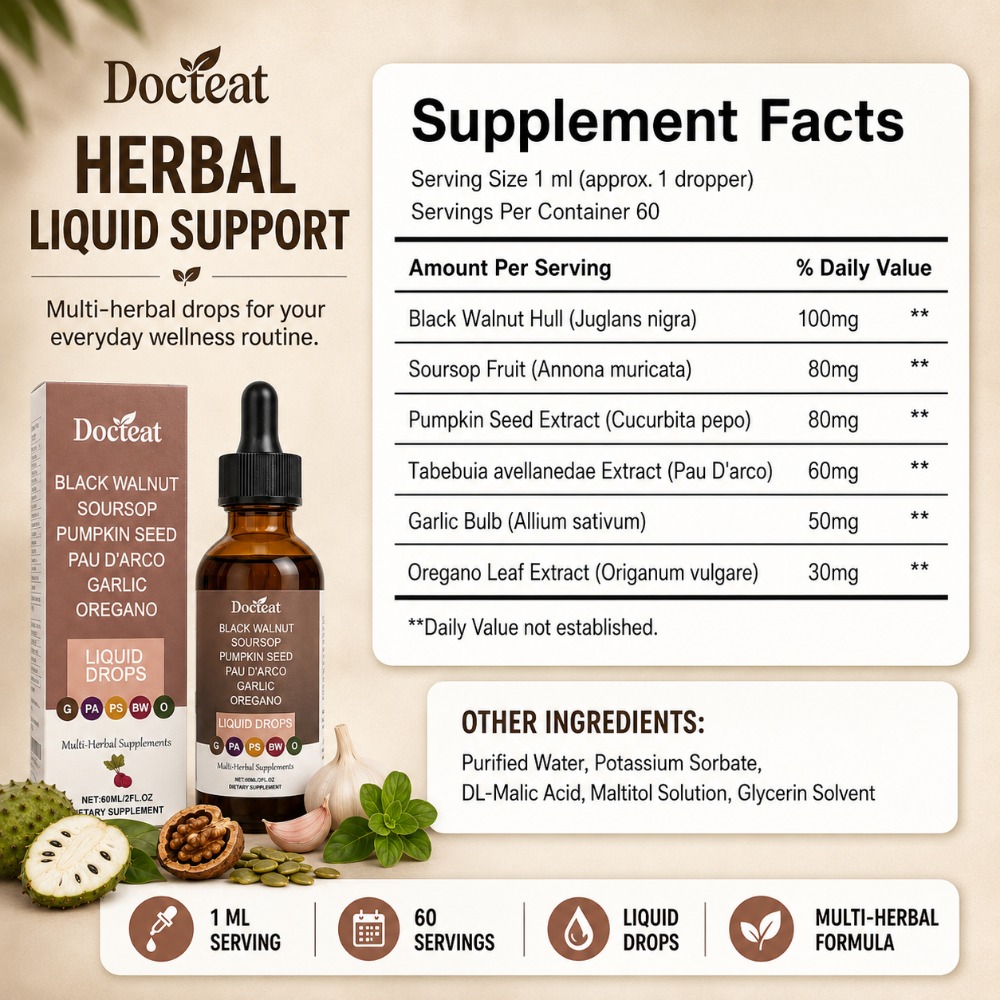 Docteat Schwarznuss-Sauersop-F – Herbal Wellness Liquid Bewertung und Preis