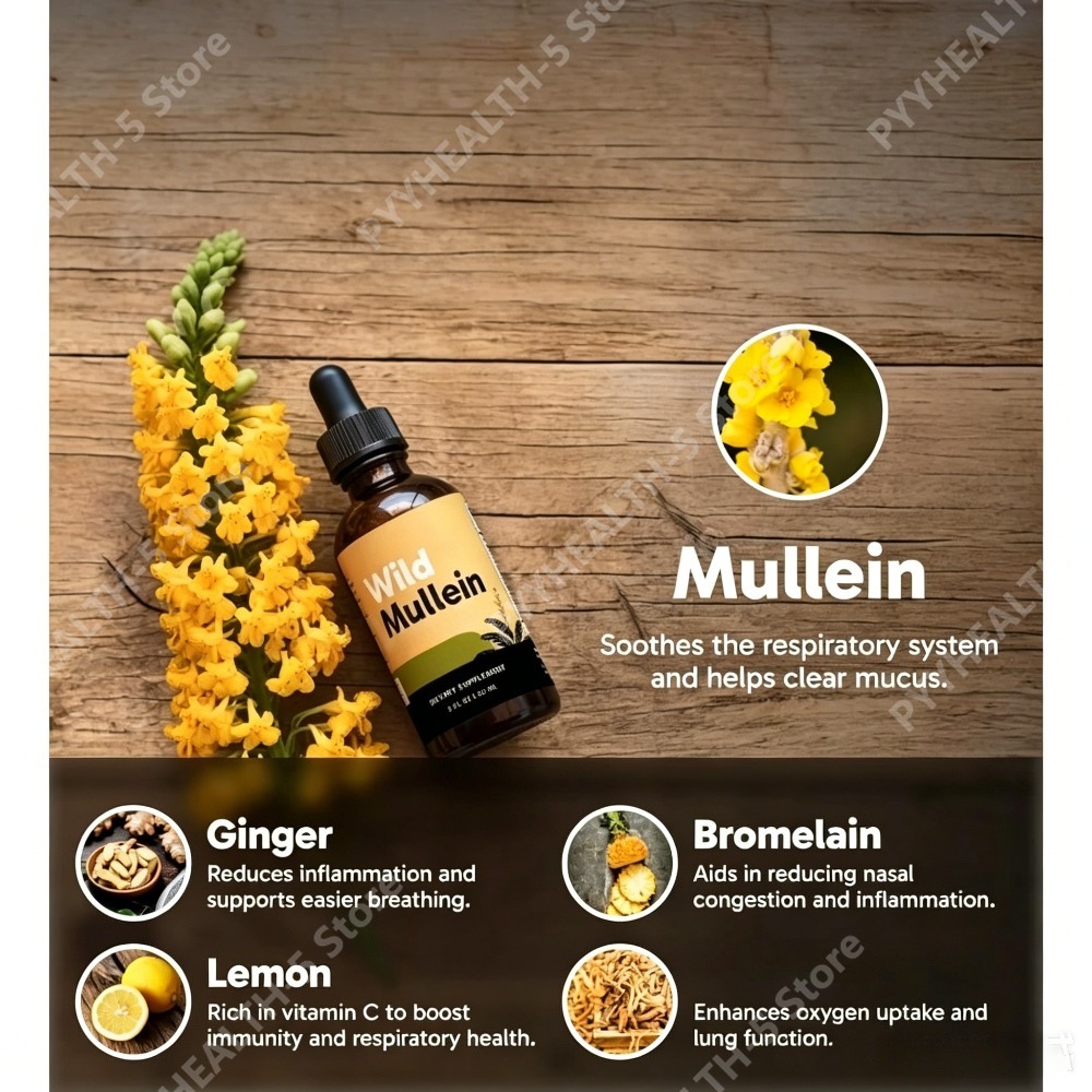 Wild-Mullein-Blätter-Tropfen m – Herbal Wellness Bewertung und Preis