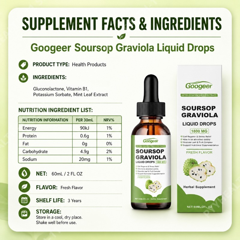 Soursop Graviola Blatt- und Fr – Herbal Wellness Liquid Bewertung und Preis
