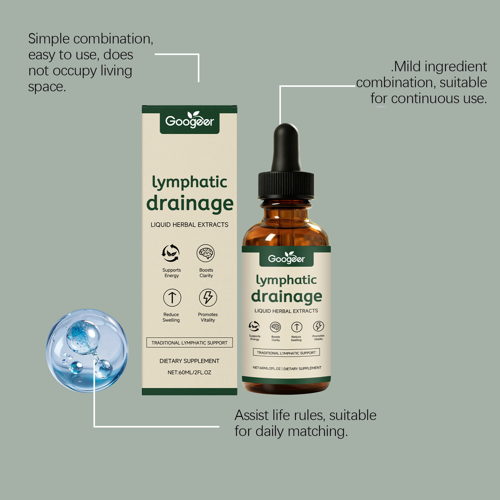 Lymphdrainage-Tropfen 11-in-1  – Herbal Wellness Liquid Bewertung und Preis